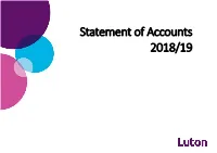 Statement of Accounts 2018/19
