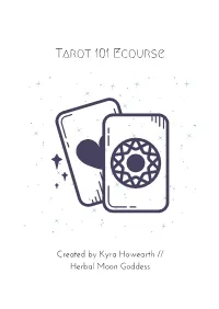 Tarot 101 Ecourse Workbook