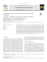 An Up-To-Date Overview of Evaluation and Management