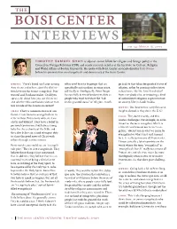 Boisi Center Interviews No
