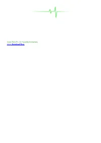 Casio Privia Px-130 Assembly Instructions.Pdf