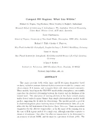 Compact HII Regions: What Lies Within?