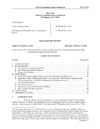Federal Communications Commission FCC 15-14