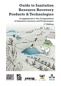 Guide to Sanitation Resource Recovery Products & Technologies