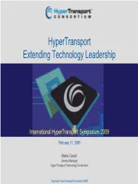 Hypertransport Extending Technology Leadership