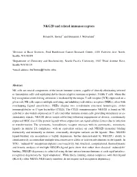 NKG2D and Related Immunoreceptors
