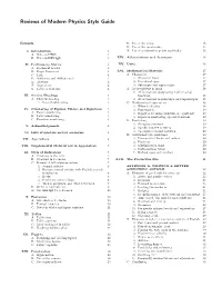 RMP Style Manual