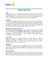 Rotary and Polio Factsheet