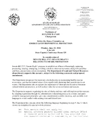 Testimony of SUZANNE D. CASE Chairperson Before the House