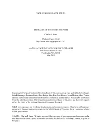 The Facts of Economic Growth