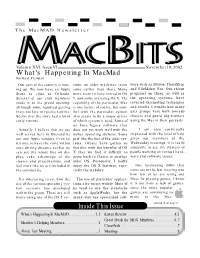 What's Happening in Macmad Inside This Issue