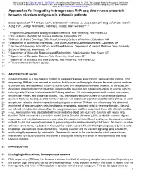 Approaches for Integrating Heterogeneous RNA-Seq Data Reveals Cross-Talk Between Microbes and Genes in Asthmatic Patients