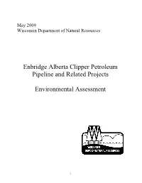 Enbridge Alberta Clipper Petroleum Pipeline and Related Projects EA