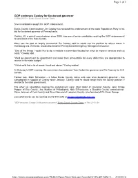 GOP Endorses Cawley for Lieutenant Governor Page 1 of 1 2/15/2010 Http
