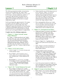 Lesson 1 1 Nephi 1–5