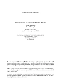 Nber Working Paper Series Banking Crises