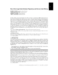 Ultra-Large-Scale Software Repository and Source Code Mining