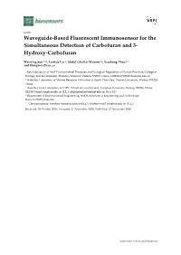 Waveguide-Based Fluorescent Immunosensor for the Simultaneous Detection of Carbofuran and 3- Hydroxy-Carbofuran