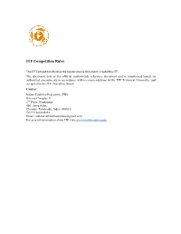 ITF Competition Rules