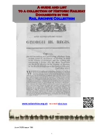 Rail Documents List