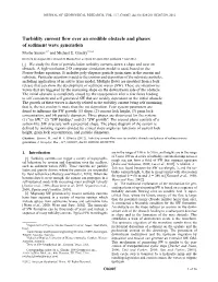 Turbidity Current Flow Over an Erodible Obstacle and Phases of Sediment Wave Generation Moshe Strauss1,2 and Michael E