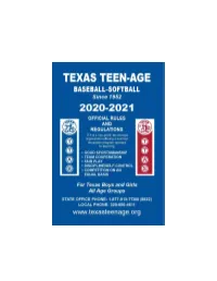 2020-2021 TTA Rule Book