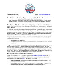 FOR IMMEDIATE RELEASE Contact: Public.Relations@Wawa.Com Wawa