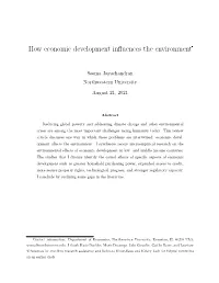 How Economic Development Influences the Environment*