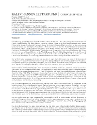 KALEV HANNES LEETARU, Phd | CURRICULUM VITAE