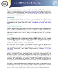 OSAC Crime & Safety Report