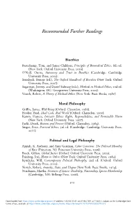 Recommended Further Readings