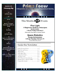This Months KAS Events