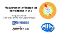 Measurement of Lepton-Jet Correlations in DIS