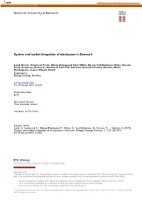 System and Market Integration of Wind Power in Denmark