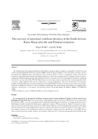 The Recovery of Terrestrial Vertebrate Diversity in the South African Karoo Basin After the End-Permian Extinction