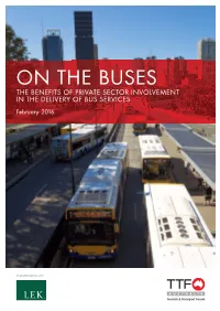 TTF on the Buses Report 2016