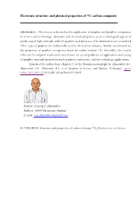Electronic Structure and Physical Properties of 13C Carbon Composite