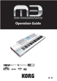 M3 Operation Guide