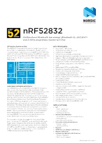 Nrf52832 Multiprotocol Bluetooth Low Energy (Bluetooth 5), ANT/ANT+ and 2.4Ghz Proprietary System-On-Chip