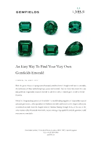 An Easy Way to Find Your Very Own Gemfields Emerald