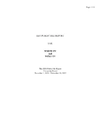 EEO PUBLIC FILE REPORT for WMTW-TV and WPXT-TV