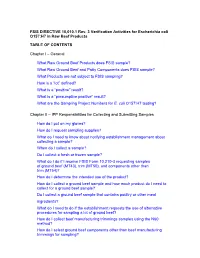 FSIS Directive 10010.1 Rev. 3
