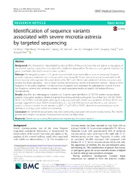 Identification of Sequence Variants