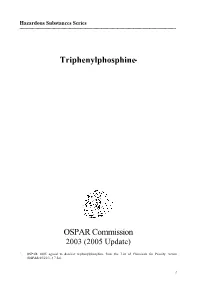 OSPAR Background Document on Triphenylphosphine ______