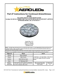Part 27 Instructions for Continued Airworthiness