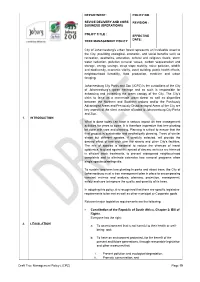 Revised JCPZ Tree Management Policy