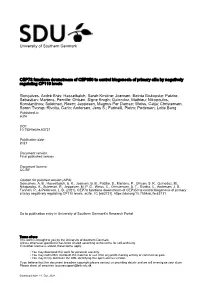 University of Southern Denmark CEP78 Functions Downstream Of