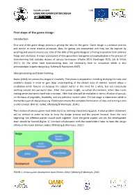 First Steps of the Game Design