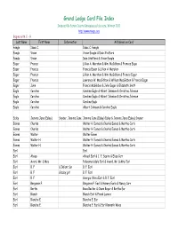 Grand Ledge Card File Index