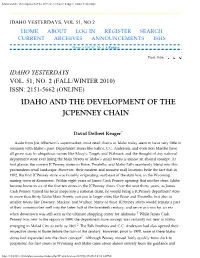 Idaho and the Development of the J.C.Penney Chain
